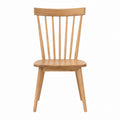 Solid Oak Dining Chair with Spindle Back